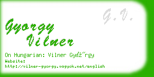 gyorgy vilner business card